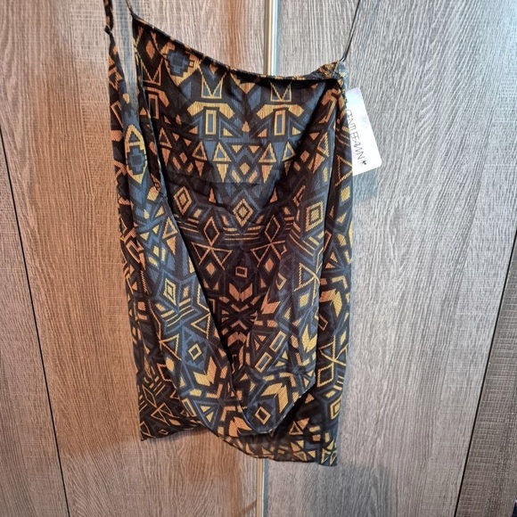 NWT - Gentle Fawn Yellow and Blue Tank Top -size L - Picture 2 of 3